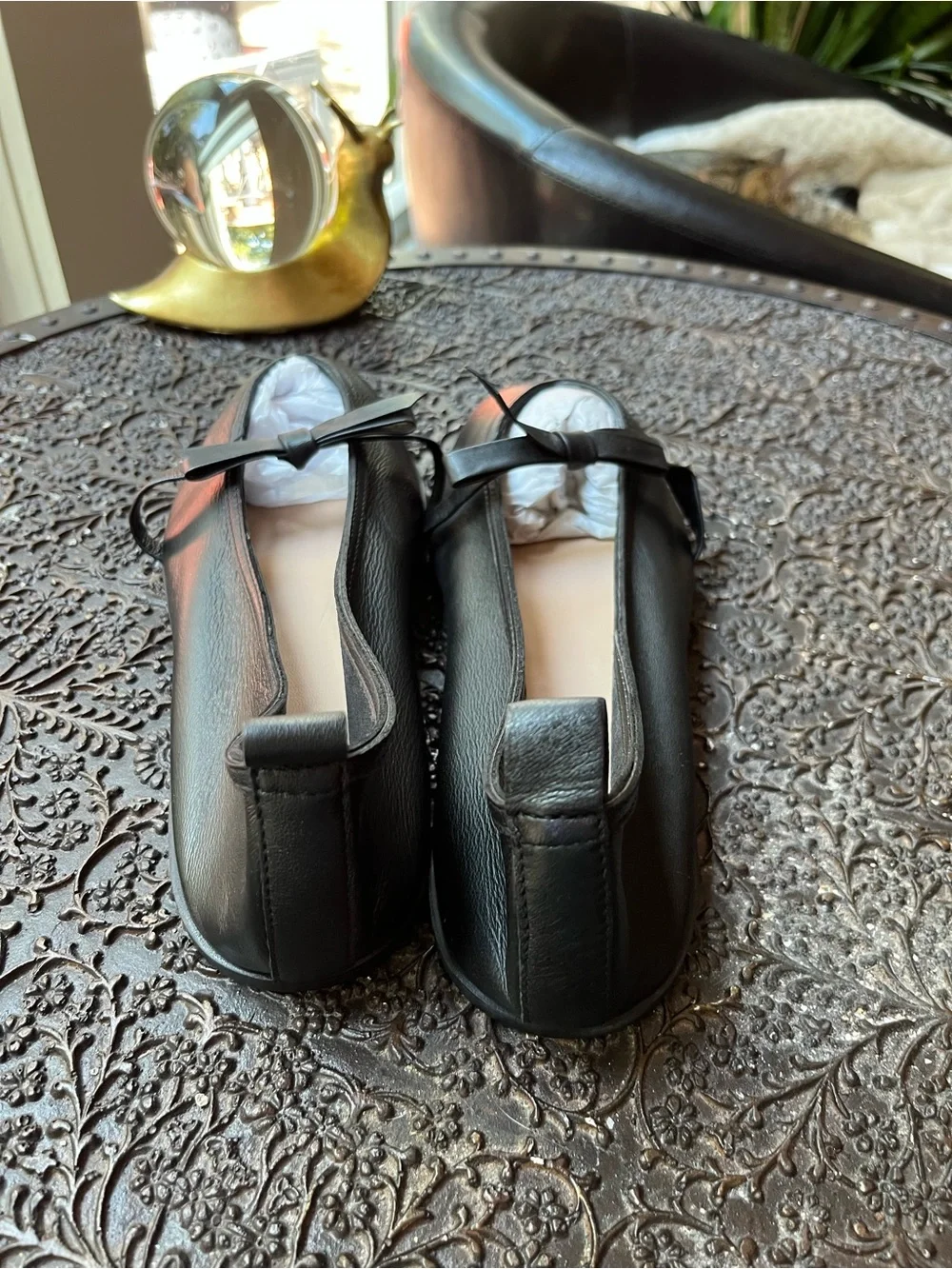FREE PEOPLE MANIA BOW FLATS IN BLACK 11